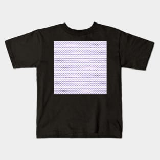 Chevron Purple Zigzag Kids T-Shirt